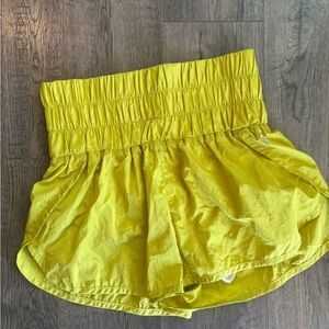 FP Movement by Free People Neon Yellow "The Way Home" Run Shorts